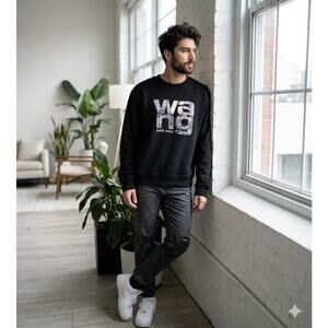 Alexander Wang Chynatown Chinatown Graphic Sweatshirt Crewneck Black Pullover M